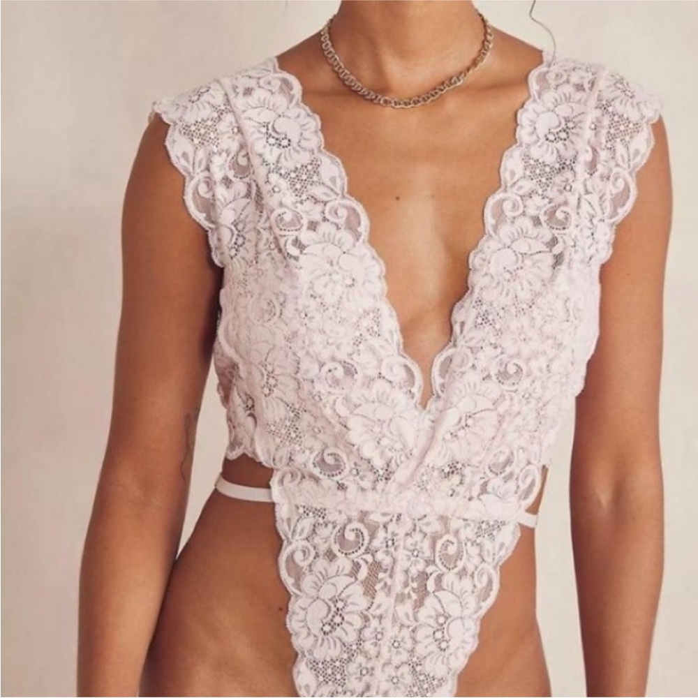We Are HAH Cut to the Chase Lace Bodysuit